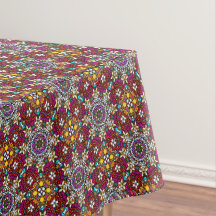 Groovy Heavenly Flower Power Tablecloth
