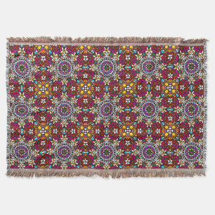 Groovy Heavenly Flower Power Throw Blanket