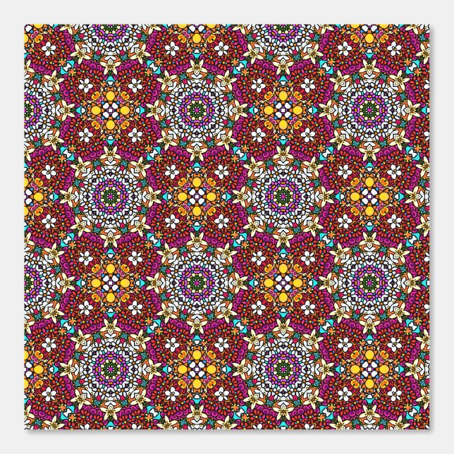 Groovy Heavenly Flower Power Wallpaper (Front)