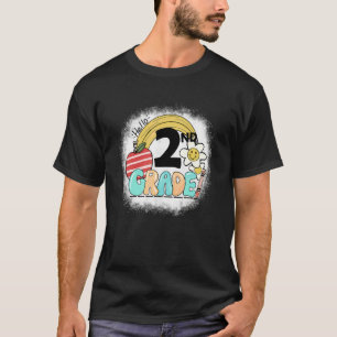 Groovy Hello 2nd Second Grade Teacher Student Back T-Shirt