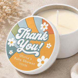 Groovy Here Comes the Son Candle Favor Mini Candle Favors