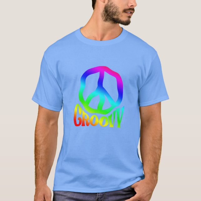 Groovy Hippie 60s 70s 80s gift T-Shirt (Front)