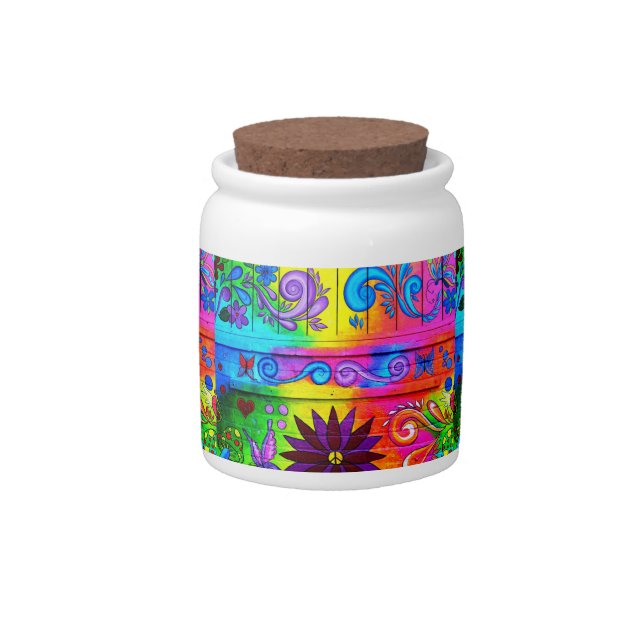 groovy hippie candy jar (Front)