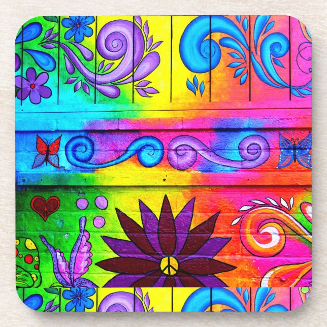 groovy hippie coasters (Front)