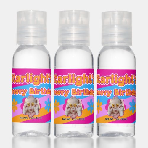 Groovy Hippie Love Peace and Love Celebration Hand Sanitizer