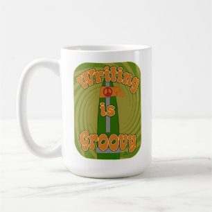 Groovy Hippie Pen Funny Writer Style Coffee Mug