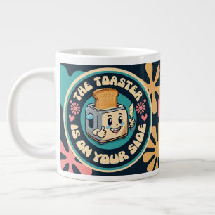 Groovy hippie toaster thumbs up optimism giant coffee mug