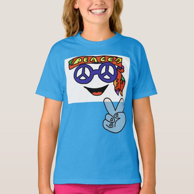 Groovy hippy peace shirt (Front)