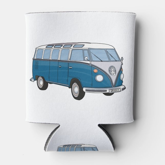 Groovy Hippy Van Can Cooler (Front)