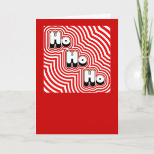 Groovy Ho Ho Ho Christmas Card