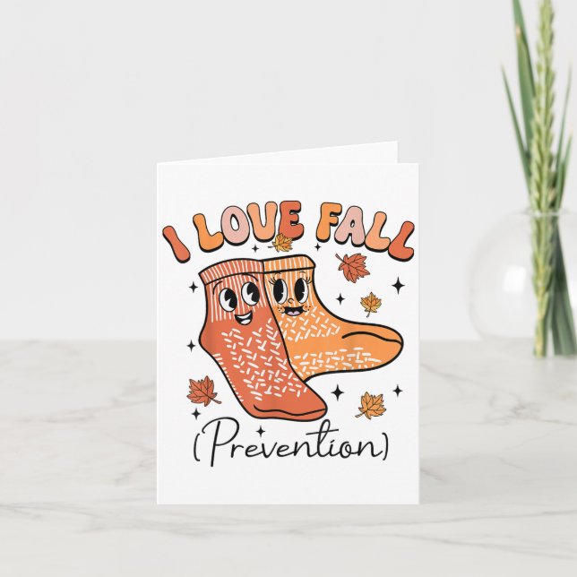 Groovy I Fall Prevention Fall Pt Physical Therapy  Card (Front)