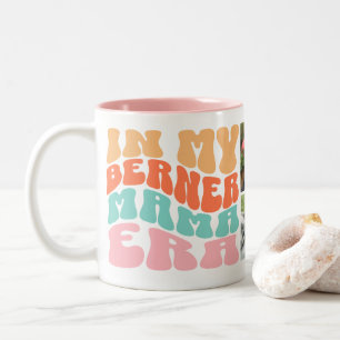 Groovy In My Berner Mama Era Bernese Mountain Dog Two-Tone Coffee Mug