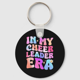 Groovy In My Cheer Leader Era Cheerleader Cheerlea Keychain