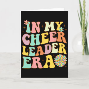 Groovy In My Cheer Leader Era Cheerleading Women G Card