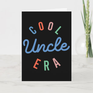 Groovy In My Cool Uncle Era Funny Fathers Day 2 Si Card