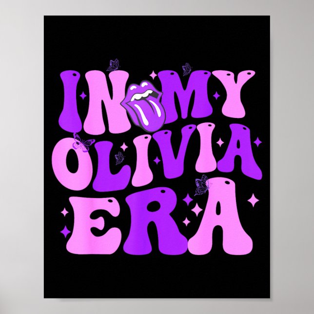 Groovy In My Olivia Era For Men Women Kids Funny S Poster (Front)