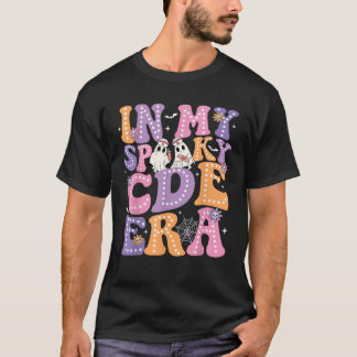 Groovy In My Spooky CDE Era Ghost Nurse Halloween T-Shirt