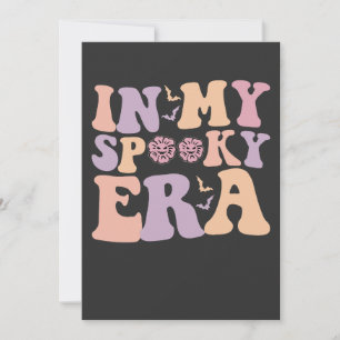 Groovy In My Spooky Era Fall Halloween Ghost Retro Invitation