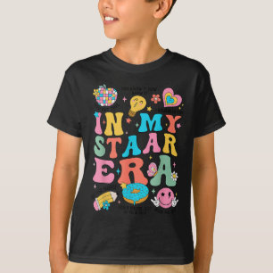 Groovy In My Starr Era Testing Day Teacher Kids Mo T-Shirt
