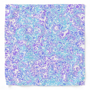 Groovy Jewel Tone Retro Boho Trippy Hippie Marble Bandana