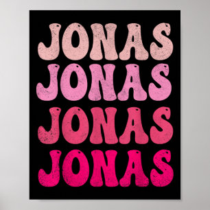 Groovy Jonas First Name D I Love Jonas Tees Meme  Poster