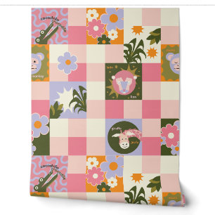 Groovy Jungle Nursery Tiled Wallpaper