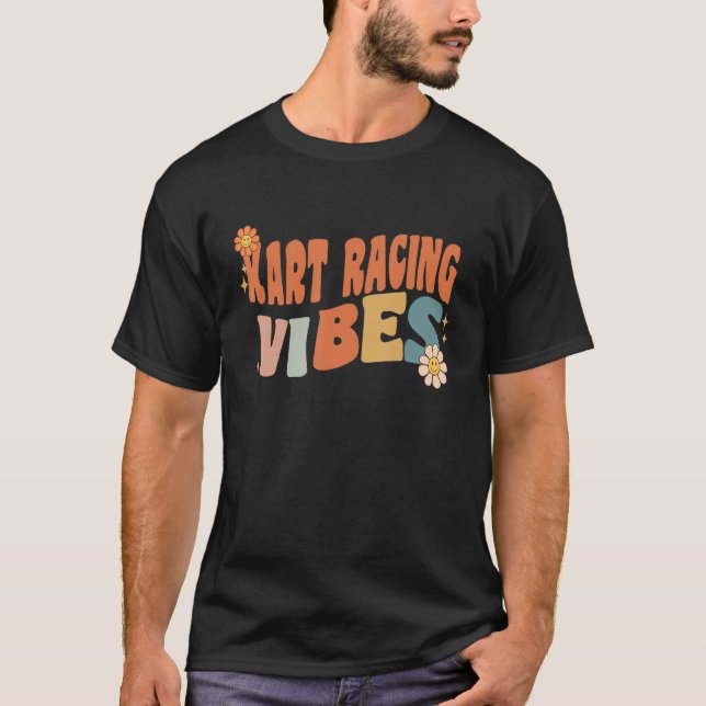 Groovy Kart racing Vibes Costume Happy Teachers Sc T-Shirt (Front)