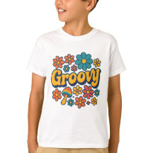 Groovy Kids T-Shirt Retro Vintage Graphic Tee