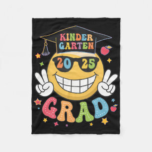 Groovy Kindergarten Graduate Happy Graduation Cl O Fleece Blanket