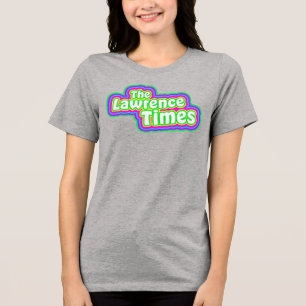 Groovy Lawrence Times femme gray Tri-Blend Shirt