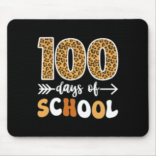 Groovy Leopard 100th Day Of School Teacher Kids 10 Mouse Pad