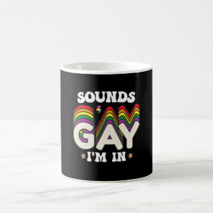 Groovy LGBT Pride Sounds Gay Im In Coffee Mug