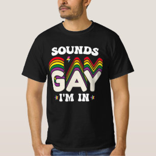 Groovy LGBT Pride Sounds Gay Im In T-Shirt