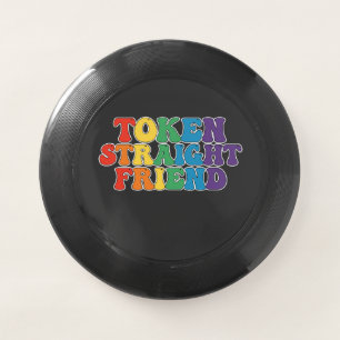 Groovy LGBT Pride Token Straight Friend Wham-O Frisbee