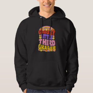 Groovy Little Third Grader Retro Wavy 70s Vintage Hoodie
