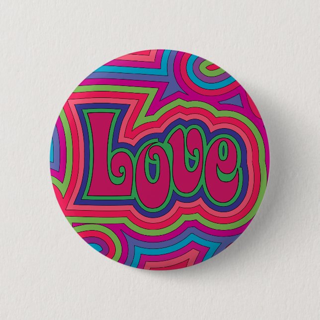 Groovy Love Button (Front)