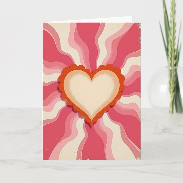 Groovy Love Greeting Card (Front)