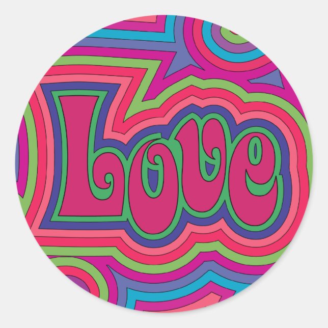 Groovy Love Sticker (Front)