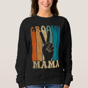 Groovy Mama 70s Aesthetic Nostalgia 1970's Retro M Sweatshirt