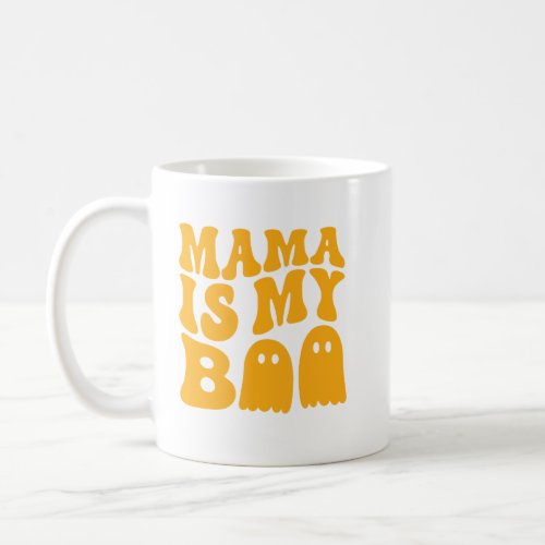 Groovy Mama Is My Boo Halloween Toddler Boys Girls Coffee Mug