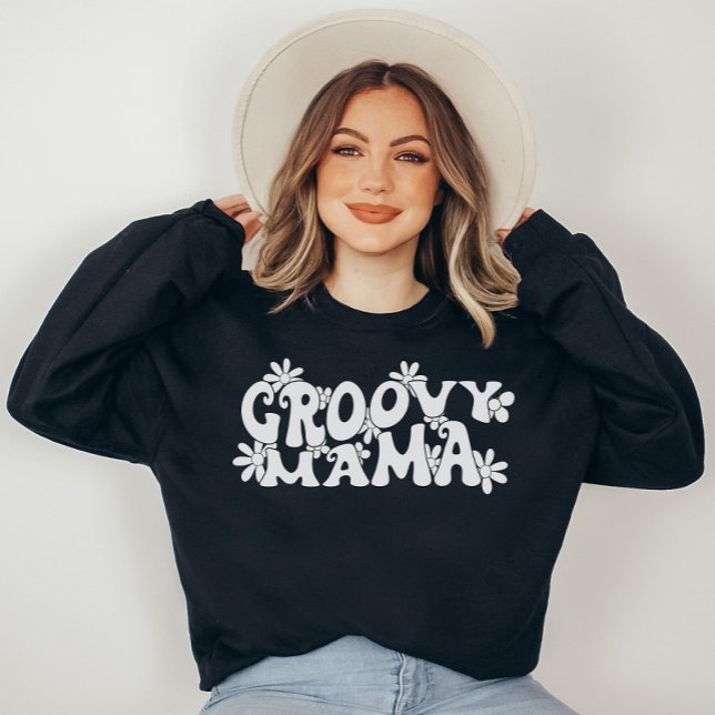 Groovy Mama Mother's Day Sweatshirt Gift For Mom (Creator Uploaded)