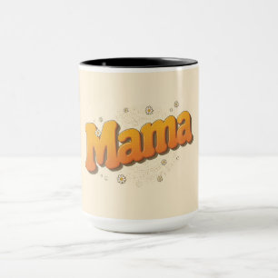 Groovy Mama Retro 70s Typography Mother's Day Mug