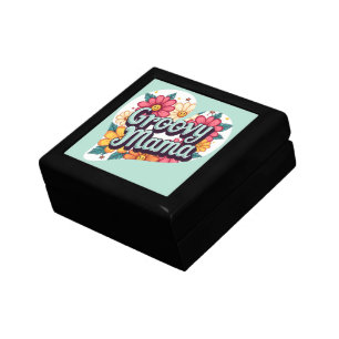 Groovy Mama Retro Floral 70s Aesthetic Design Gift Box