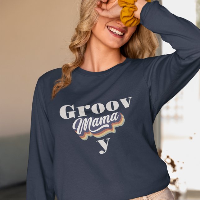 Groovy mama retro mother’s day  T-Shirt (Creator Uploaded)