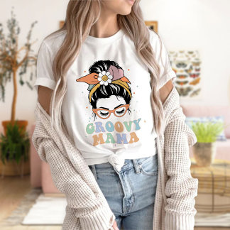 Groovy Mama Shirt, Retro Mama T-Shirt
