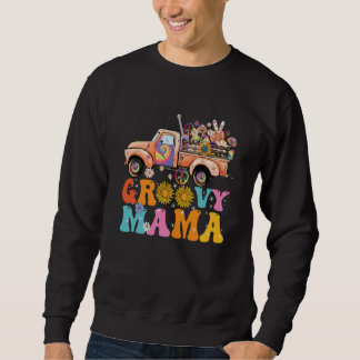 Groovy Mama Truck Retro Hippie Vintage Sweatshirt