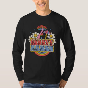 Groovy Mamaw Retro Colorful Flowers  Mother's Day  T-Shirt