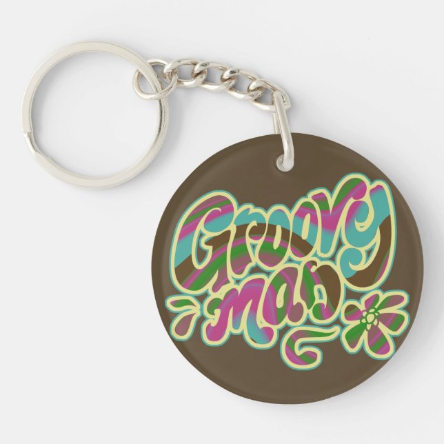 Groovy Man Keychain (Front)