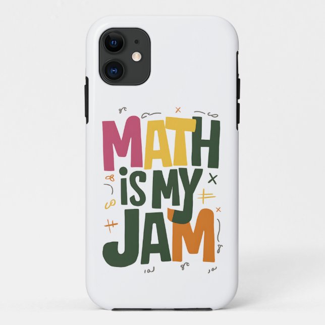 Groovy Math is My Jam First Day Back To School  Case-Mate iPhone Case (Back)