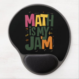 Groovy Math is My Jam First Day Back To School  Gel Mouse Pad